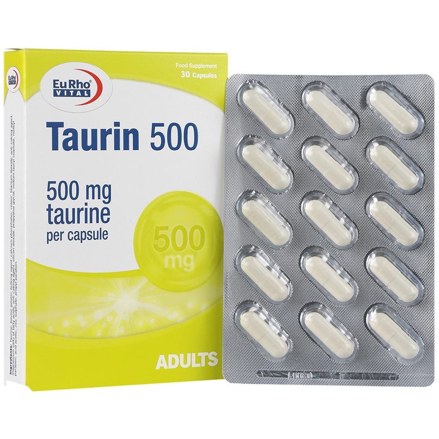 کپسول تائورین 500 میلی گرم یوروویتال