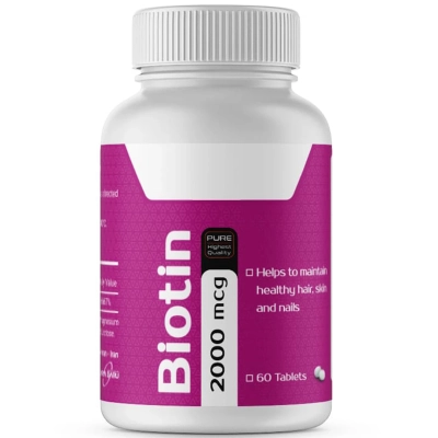 قرص بیوتین 2000 میکروگرم آریا دارو