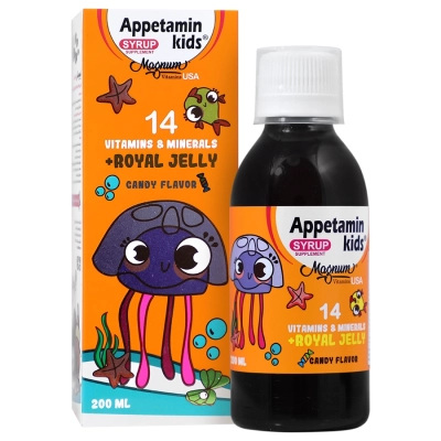 شربت اپتامین کیدز مگنوم ویتامینز با طعم آبنبات