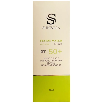 کرم ضد آفتاب ضد جوش فیوژن واتر بی رنگ +SPF50 سانیورا