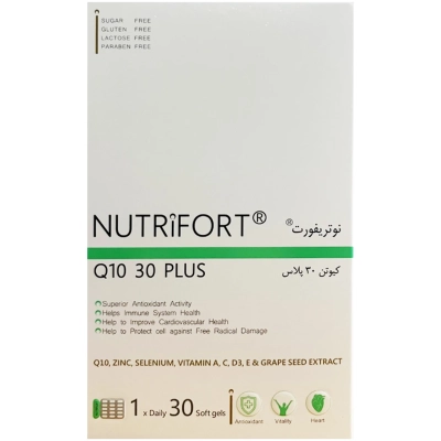 سافت ژل کیوتن 30 پلاس نوتریفورت 30 عددی