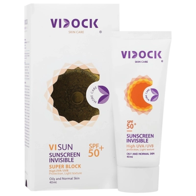 کرم ضد آفتاب بی رنگ SPF50 پوست نرمال و چرب ویدک