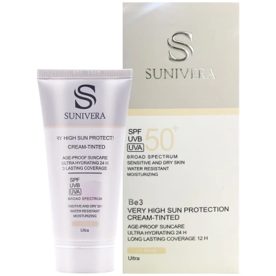 کرم ضد آفتاب پوست خشک بژ +SPF 50 سانیورا