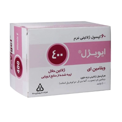 سافت ژل ایویژل 400 واحد دانا 60 عددی