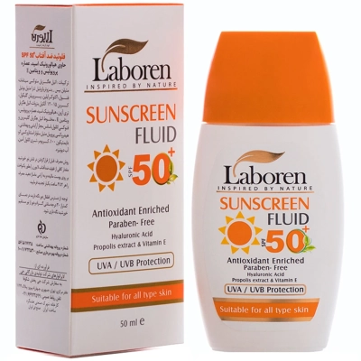 فلوئید ضد آفتاب بدون رنگ SPF50 لابورن