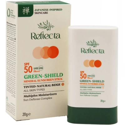ضد آفتاب استیکی مینرال رنگ بژ طبیعی SPF50 رفلکتا