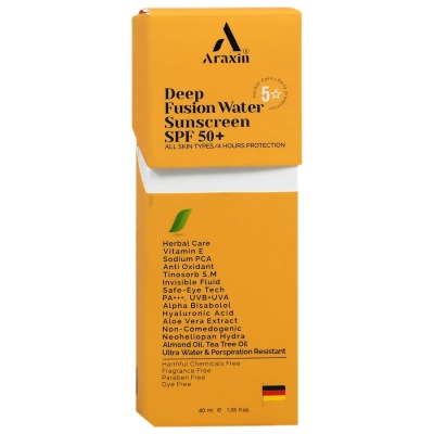 کرم ضد آفتاب تخصصی فیوژن واتر +SPF 50 آراکسین