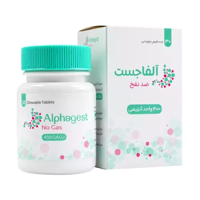 قرص جویدنی آلفاجست 400 کارنیک دارو 30 عددی
