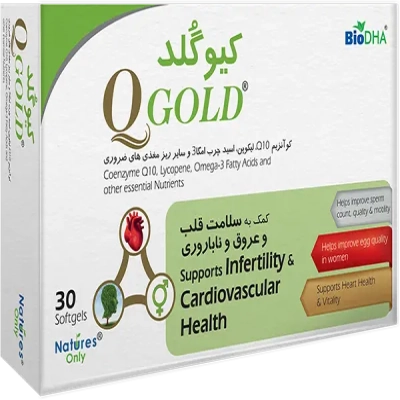 کپسول ژلاتینی کیو گلد نیچرز اونلی 30 عددی