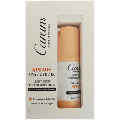 کرم ضد آفتاب فیوژن واتر SPF50 بژ روشن انواع پوست کارانس