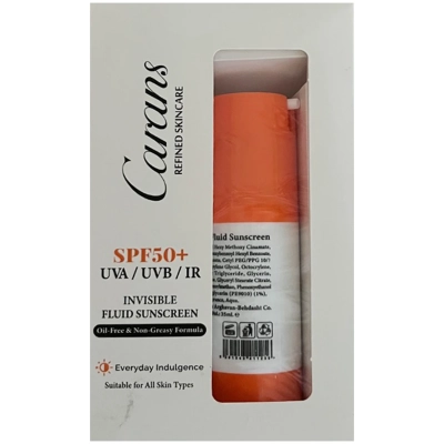 کرم ضد آفتاب فیوژن واتر SPF50 بی رنگ انواع پوست کارانس
