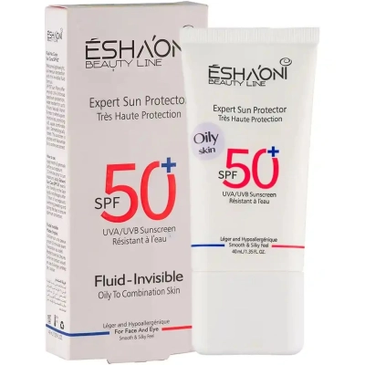 ضد آفتاب فلوئیدی بی رنگ پوست چرب SPF50 اشااونی
